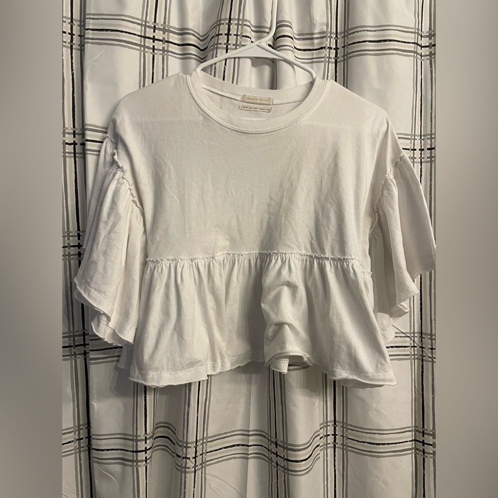 Urban Outfitters Cropped Peplum Tank